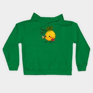 Summer Time Pineapple Kids Hoodie